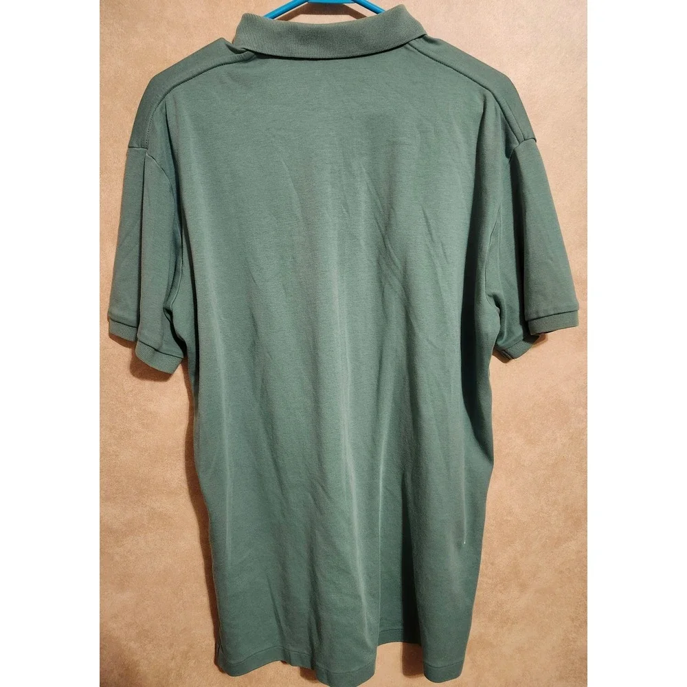 Polo Ralph Lauren Mens M Sage Green Pink Pony Short Sleeve Cotton Polo Shirt
